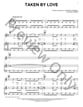Taken by Love piano sheet music cover